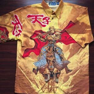 Vintage Billion Bay Shirt Anime Mega Print Horse AOP Size XL